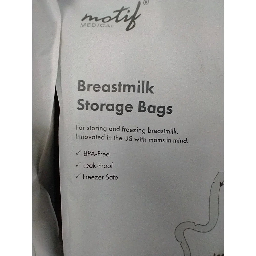 Motif‎ Medical Breastmilk Storage Bags 8oz Leak Proof BPA Free 200 Count Total